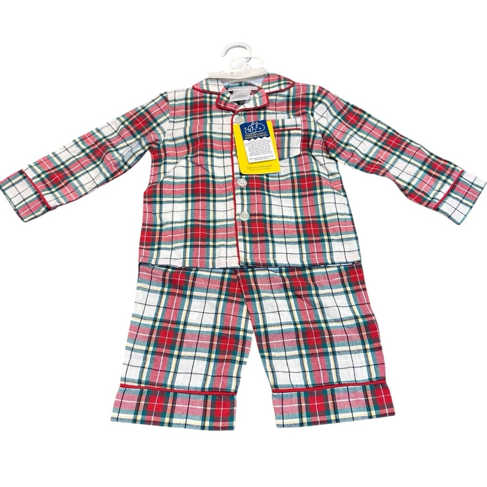 Saint Eve Kids Holiday Red and‎ Green Plaid Pajama Sets – NWT 2T, 5T, 6T, 8T
